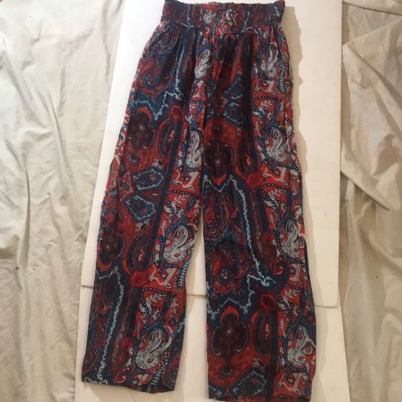 “MANGO CASUAL” Sheer BoHo Ladies Pants . - Picture 9 of 10